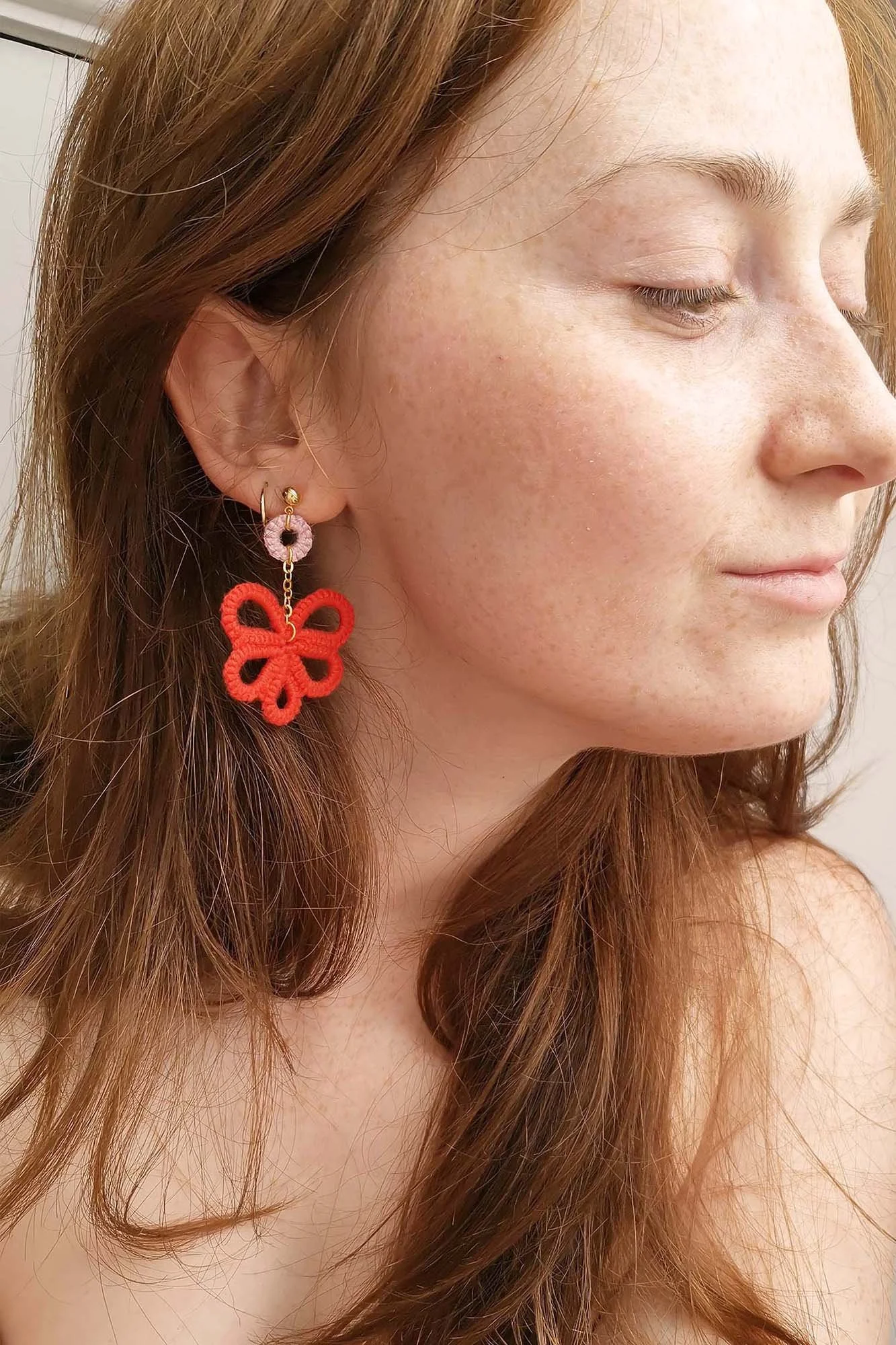 Fun Mid Century Inspired Colourful Dangle Earrings